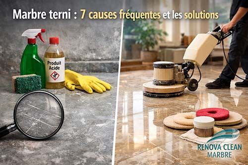 Marbre terni : 7 causes fréquentes et les solutions